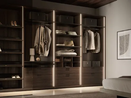 Cabina Armadio Naked effetto legno
