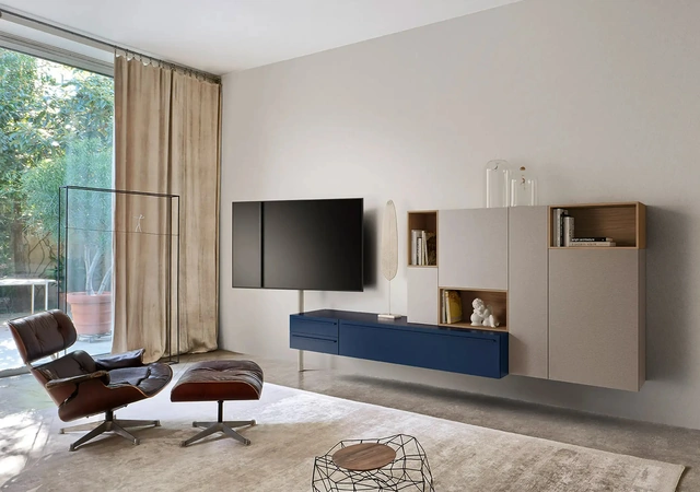 Mobile porta TV in acciaio e laminato Miyoko 34
