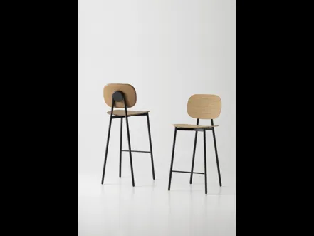 Tata Young 6 Sgabello Impiallacciato