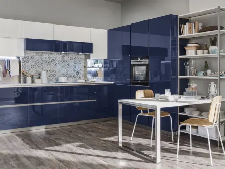 Lounge angolare Blu Navy
